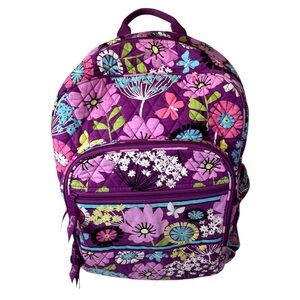 Vera Bradley Pink and Purple Floral Backpack